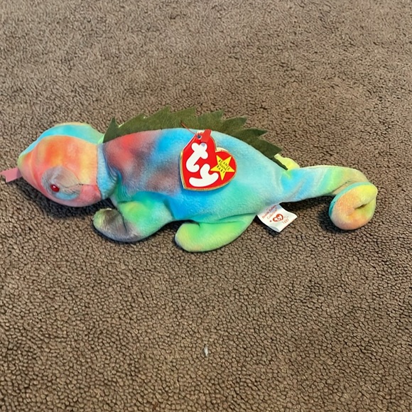 Iggy the Iguana Beanie Baby with tag. - Picture 2 of 6
